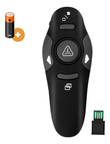Controle Passador De Slide Laser Mouse Apresentação + Pilha