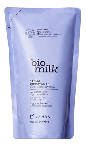 Repuesto Biomilk Mora Arandano - mL a $39