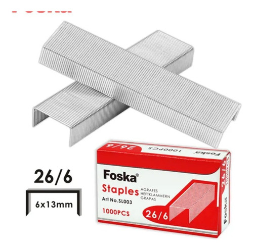 Grapas Lisas 26/6 10 X 1000 Foska