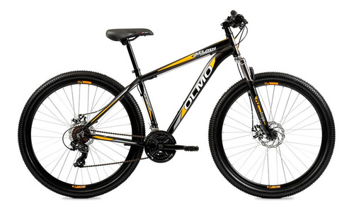 Imagen 1 de 5 de Mountain bike Olmo Flash 290  2020 18" 21v frenos de disco mecánico cambio Shimano TY-300 color negro/naranja  