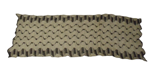 Antigua Mantilla Rectangular Bordada Sobre Tul