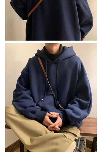 Sudadera Con Capucha Y Forro Polar Para Hombre, De Gran Tama