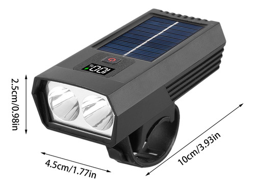Luz De Cabeza Solar Para Bicicleta Luces Solares Para Montar
