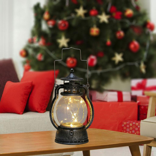 Lámpara De Aceite De Navidad, Bronce Plata Como Se Describe