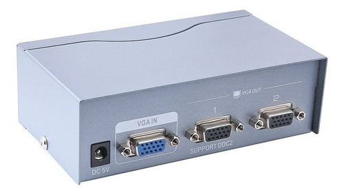 Dtech 2 Vias Alimentada Vga Splitter Amplificador Caja Alta