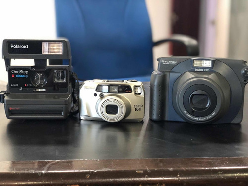 Fujifilm Instax 100 + Polaroid Onestep + Pentax Espio 160