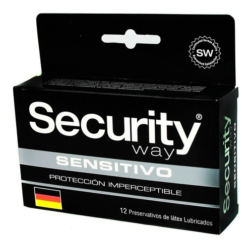 Condones Security Way 12 Preservativos Ultra Sensibles