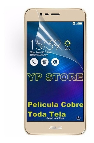 2 Película Zenfone 3 Max(5,5) Zc553kl Cobre Toda Tela + Capa