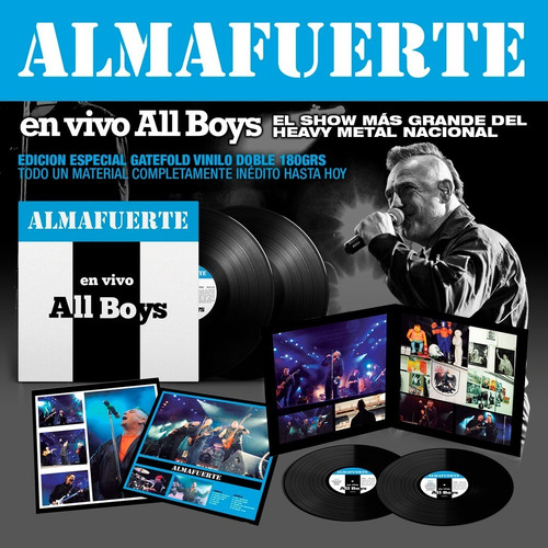 Imagen 2 de 3 de Almafuerte - En Vivo All Boys - Vinilo 2 Lp