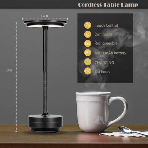Lámparas Led Inalámbricas De Mesa Portátiles (2 Unidades)