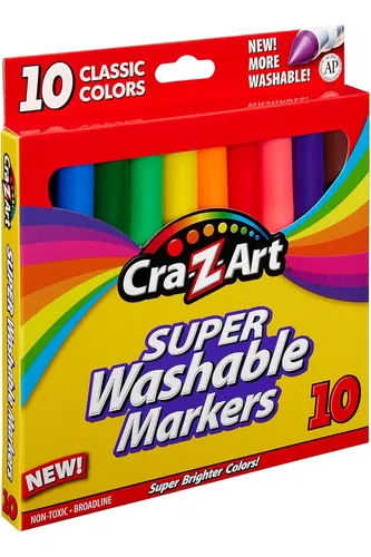 Marcadores Cra-z-art Classic Superlavables, Punta Ancha, Ass