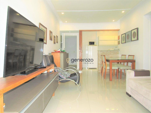Apartamento À Venda Na Praia Do Tombo, 02 Dormitórios, Com Sacada E Garagem - Ap0393