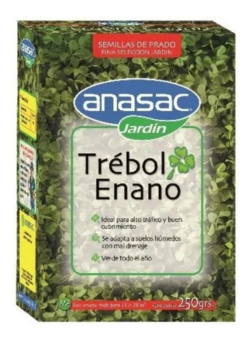 Semillas De Pasto Prado Trebol Enano 250 Grs.