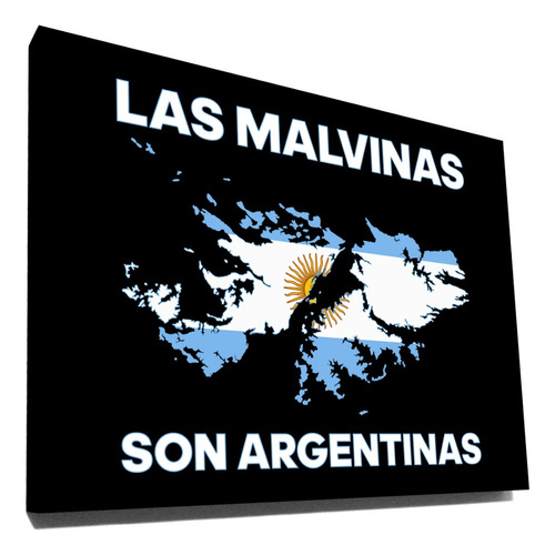 Cuadros Islas Malvinas Argentina Bandera 40x30 Cm