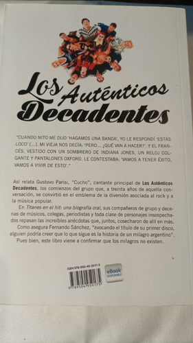 Titanes En El Hit - Autenticos Decadentes - Sanchez (Usado)