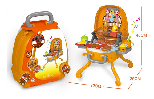 Set De Juego De Cocina Portátil De 39 Piezas