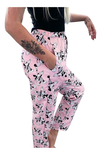 Pantalon Microfibra Mickey Mouse Disney Color Rosa