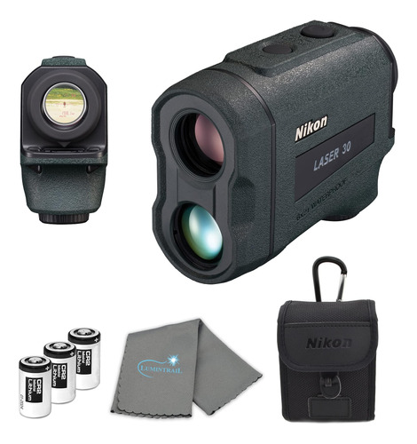 Nikon Laser 30 Laser Rangefinder 6x Magnification Bundle Con