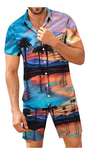 3i Conjunto De Ropa De Playa Hawaiana Para Hombre, Camis [u]