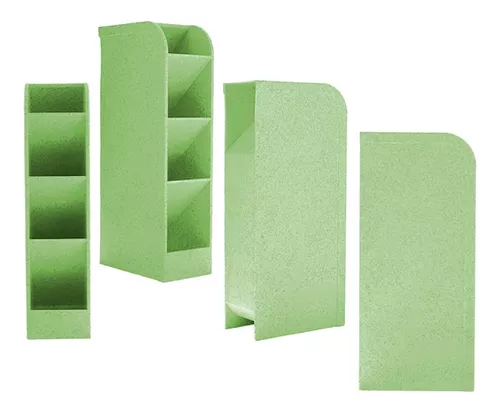 Organizador Escritorio Accesorios x5 cubiculos Brw Color Verde Agua - MUMI