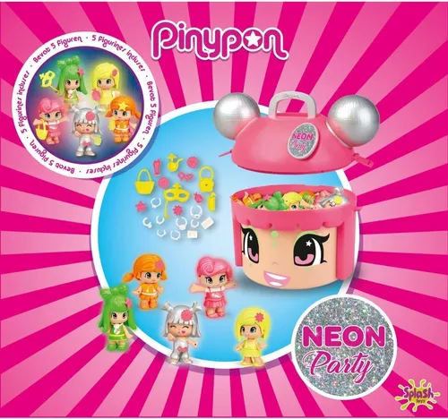 pirámide Burro paquete Pinypon Cabeza Neon Party Con 5 Figuras Exclusivas