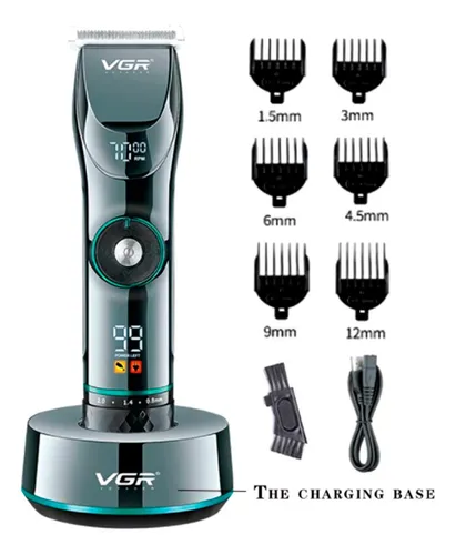 Cortadora de pelo VGR Salon Series V-256 plateada 110V
