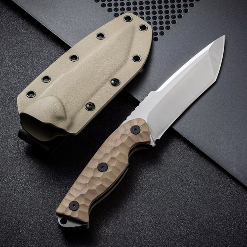 Faca Tática Fulltang 8mm G10 Aço Vg10 Edc C/ Bainha Kydex