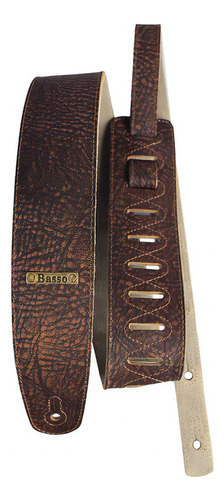  Correia Alça Couro Basso Premium Custom Marrom Vintage