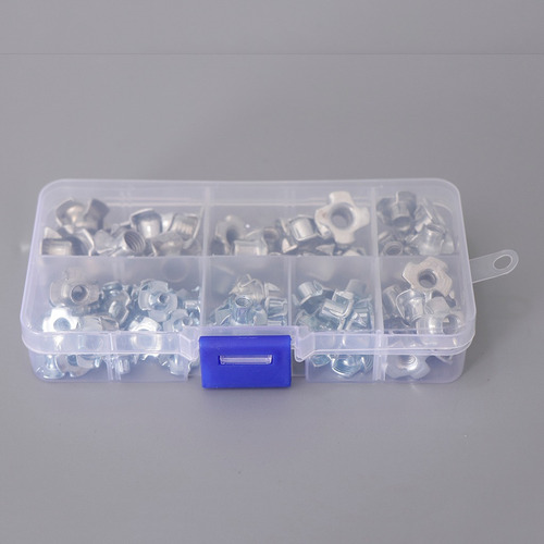 Imagen 12 de 12 de 80pcs M3 / M4 / M5 / M6 / M8 Zincado Cuatro Patas De Muebles