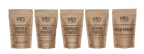 Mb Herbals Paquete Combinado De Polvos Para El Cuidado Del C