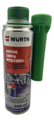 Aditivo Limpia Inyectores Nafta Y Diesel Wurth 300 Ml