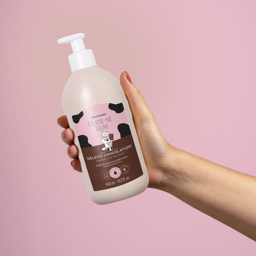 Egeo Choc Hig Colônia 90ml + Loção Corporal Cuide-se Bem Chocolatudo 400ml