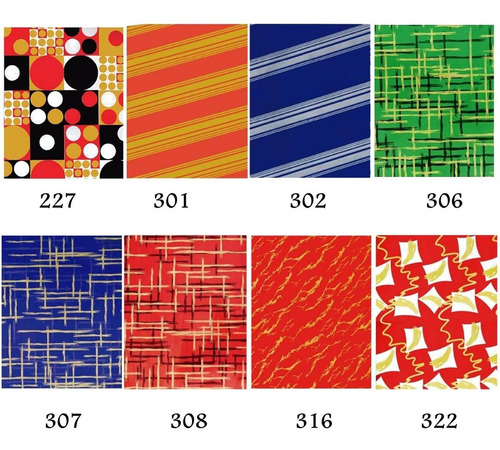 Imagem 4 de 7 de 120 Folhas Papel Presente Couche 50x60 Estampas Diversas
