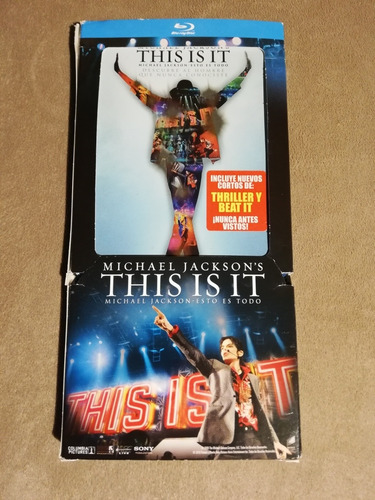 Michael Jackson This Is It Blu Ray Long Box Packing