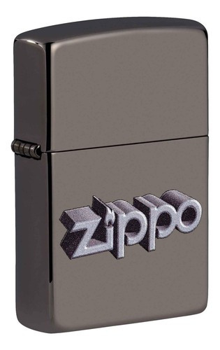 Isqueiro Zippo Black Ice Logo Zippo Design 3d