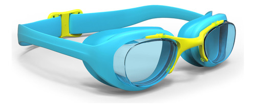 Goggles De Natación Con Cristales Claros Azul Y Amarillo Par