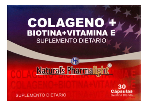 Naturals Pharmalight Colageno + Biotina + Vitamina E Caja X 