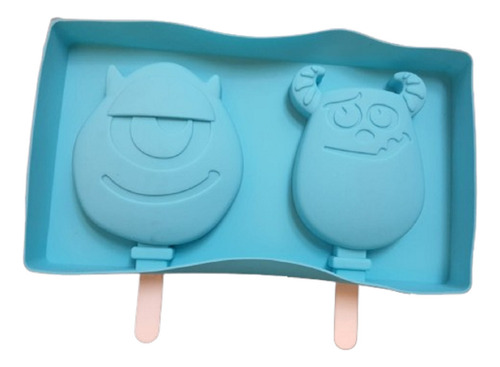 Molde Silicon Paletas Hielo Chocoltate Sulley Mike Wazowski