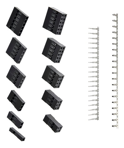 Qlouni 620 peças 0,100 em Pitch Jet Sm 1 2 3 4 5 6 pinos com