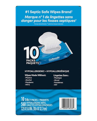 Toallitas Húmedas Cottonelle Desechables En El Inodoro 560pz