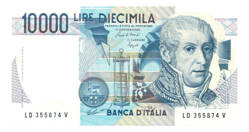 Italia 10000 Liras Billete Coleccion 1984 Sin Circular Unc