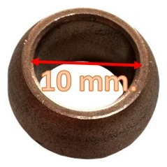 Buje Chumacera De Ventilador Mytek Myair De 10mm 2pzs Bronce