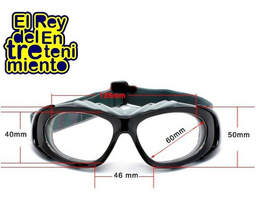 Imagen 4 de 7 de Lentes Gafas De Protección P/ Frontón Paleta Deporte El Rey