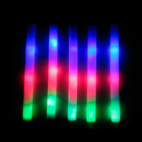 50 Barras Goma Espuma Led Rompecocos Multicolor Premium - Cc