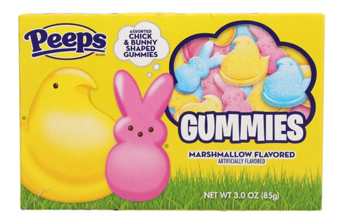 Gomitas Chick & Bunny De Pascua Peeps Gummies Caja Cine 85g