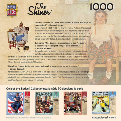 Imagen 3 de 3 de Rompecabezas: Saturday Evening Post - The Shiner 1000 Piezas
