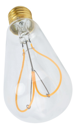 Bombilla De Filamento Led En Forma De Corazón, Cristal Trans