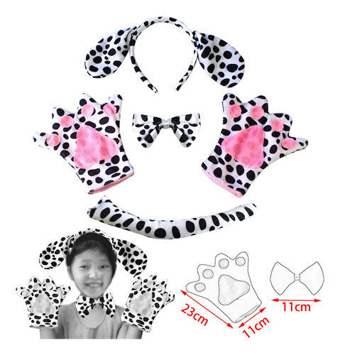 4 Uds. Conjunto De Disfraces De Animales, Adulto Dálmatas