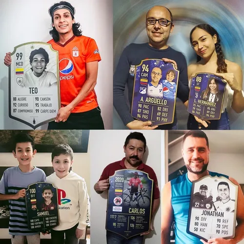 Carta Fifa 20 Peque Fut Dc Cuadro Gamer Personalizado
