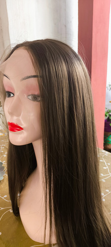 Peluca Hisan Lace Front Premiun Rubia Lacia Humanizada Rubio Universal